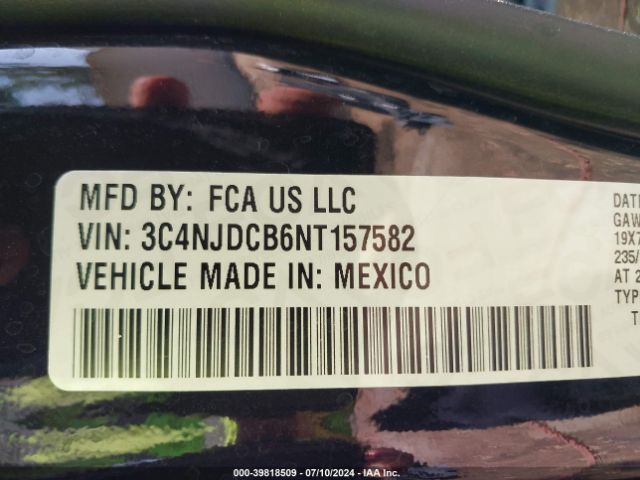3C4NJDCB6NT157582 Jeep Compass High Altitude 4x4