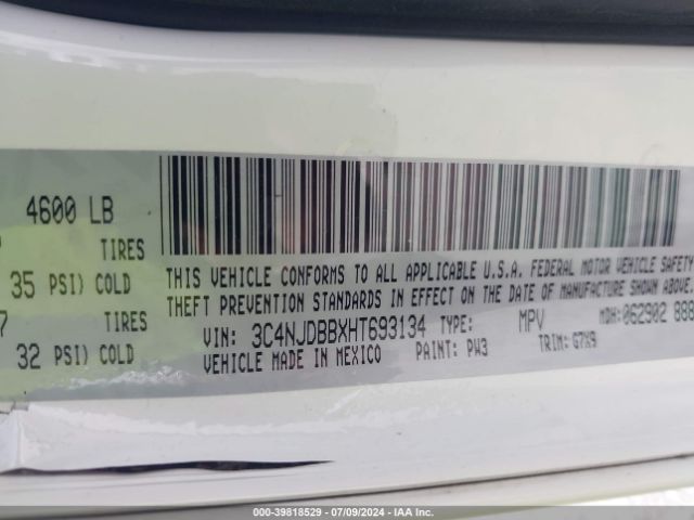 3C4NJDBBXHT693134 Jeep New Compass Latitude 4x4