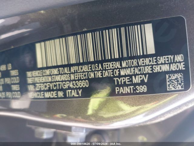 ZFBCFYCT7GP433660 Fiat 500x Trekking