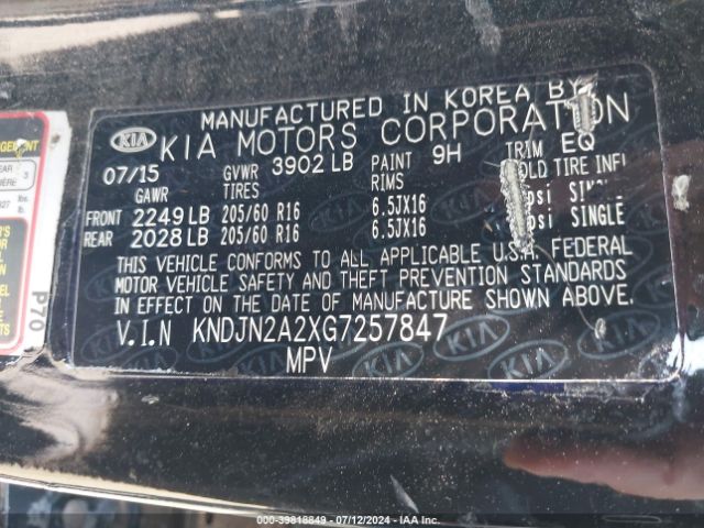 KNDJN2A2XG7257847 KIA Soul