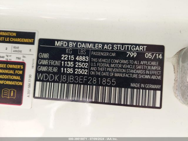 WDDKJ8JB3EF281855 Mercedes-Benz E 350 4matic