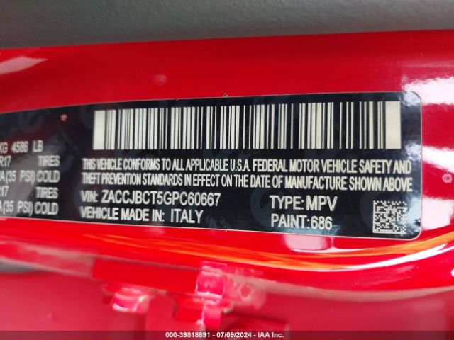 ZACCJBCT5GPC60667 Jeep Renegade Trailhawk