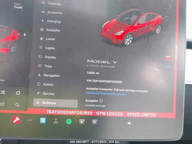 Tesla Model Y Long Range/rwd 2024 7SAYGDED9RF093622 Image 15