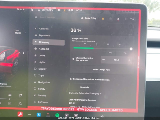 Tesla Model Y Long Range/rwd 2024 7SAYGDED9RF093622 Image 17