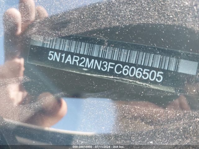 5N1AR2MN3FC606505 Nissan Pathfinder Platinum/s/sl/sv