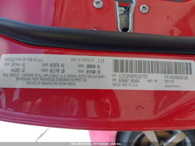1C3CDFEB5FD267557 Dodge DART GT