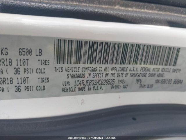 1C4RJEBG3HC826525 Jeep Grand Cherokee Limited 4x2