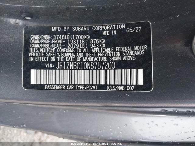 Toyota GR86 2022 JF1ZNBC10N8757200 Image 9