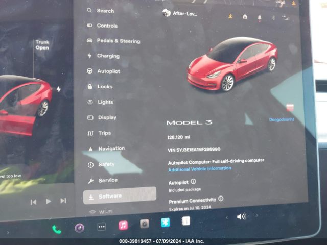 5YJ3E1EA1NF286990 Tesla Model 3 Rear-wheel Drive