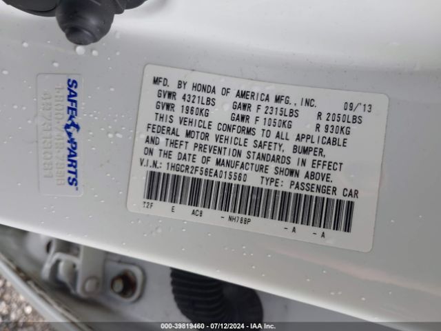 1HGCR2F56EA015560 Honda Accord Sport