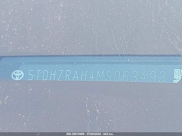 Toyota Highlander Xle 2021 5TDHZRAH4MS063493 Image 9