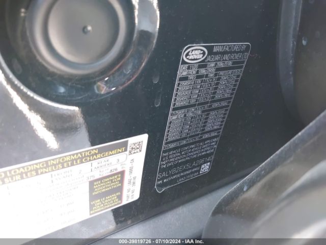 SALYB2EX5LA296140 Land Rover Range Rover Velar P250 S