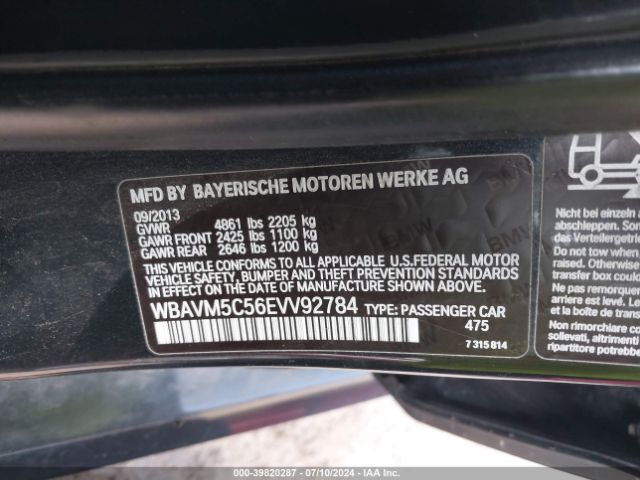 WBAVM5C56EVV92784 BMW X1 Xdrive35i