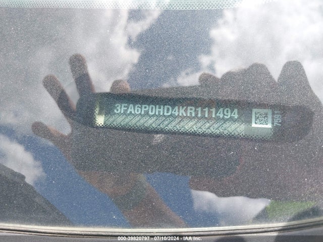 Ford FUSION SE 2019 3FA6P0HD4KR111494 Image 9