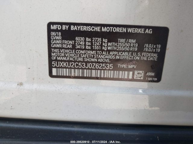 5UXKU2C53J0Z62535 BMW X6 Xdrive35i