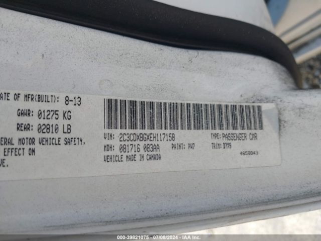2C3CDXBGXEH117158 Dodge Charger Se