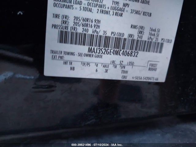 Ford Ecosport Se 2021 MAJ3S2GE4MC406832 Image 9