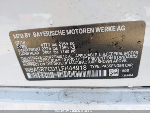 WBA5R7C01LFH44918 BMW 330i Xdrive