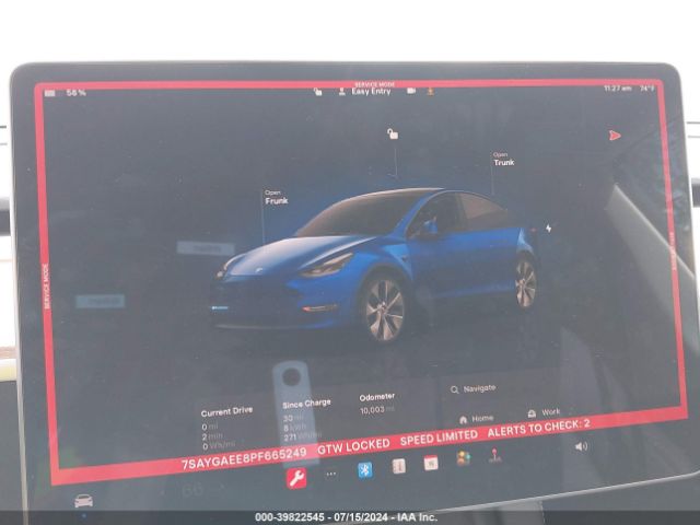 7SAYGAEE8PF665249 Tesla Model Y Awd/long Range Dual Motor All-wheel Drive