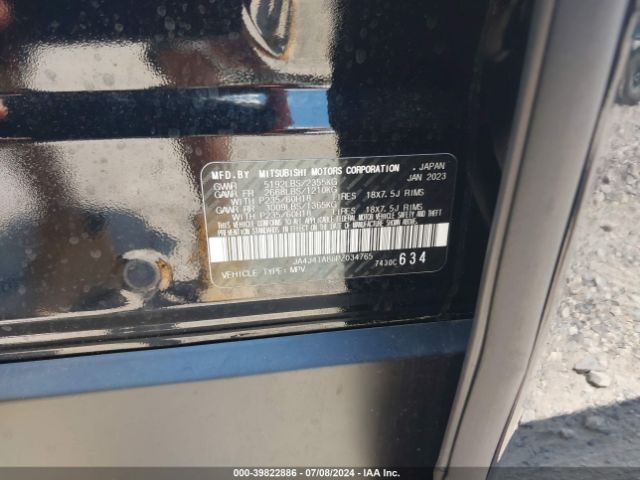 2023 MITSUBISHI OUTLANDER JA4J4TA86PZ034765 Photo 8