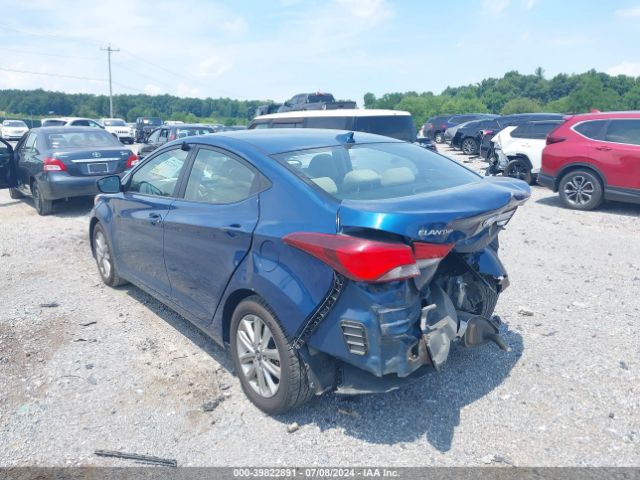 KMHDH4AE4GU528828 Hyundai ELANTRA SE