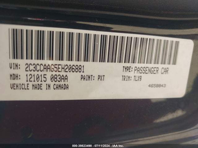 Chrysler 300 2014 2C3CCAAG5EH206881 Image 9