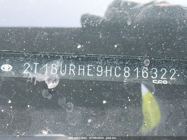 2T1BURHE9HC816322 Toyota COROLLA SE