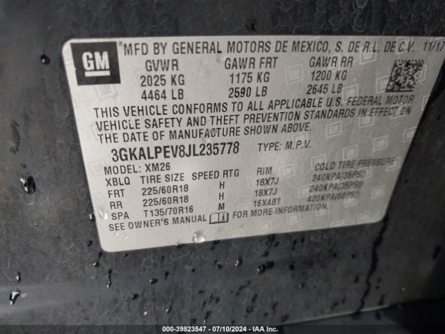 3GKALPEV8JL235778 GMC Terrain Slt