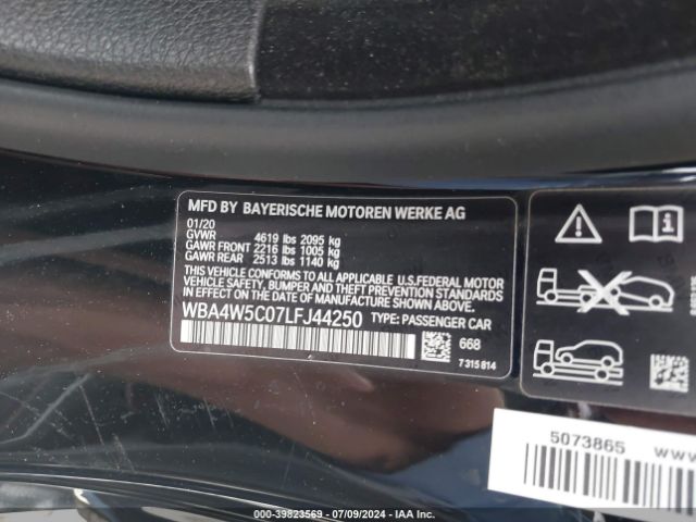 WBA4W5C07LFJ44250 BMW 430i Xdrive