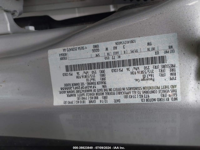 Ford FOCUS SE 2015 1FADP3F29FL205658 Image 9