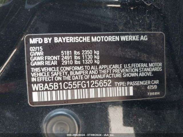 WBA5B1C55FG125652 BMW 535i