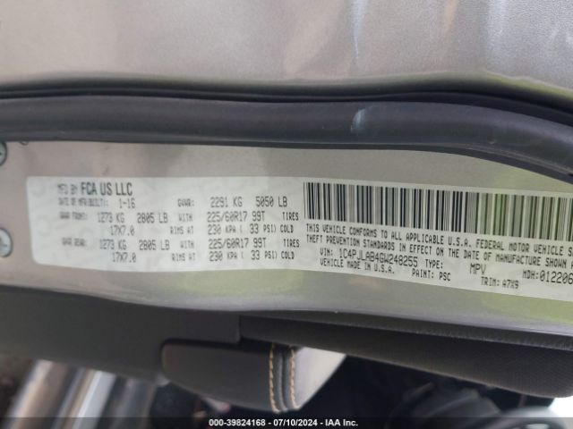 1C4PJLAB4GW248255 Jeep Cherokee Sport