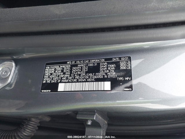 YV4102DL3M1821935 Volvo Xc60 T5 Inscription