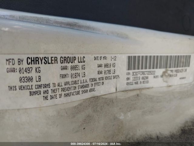 2012 FIAT 500 3C3CFFCR6CT225222 Photo 8