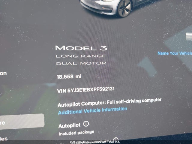 2023 TESLA MODEL 3 5YJ3E1EBXPF592131 Photo 6