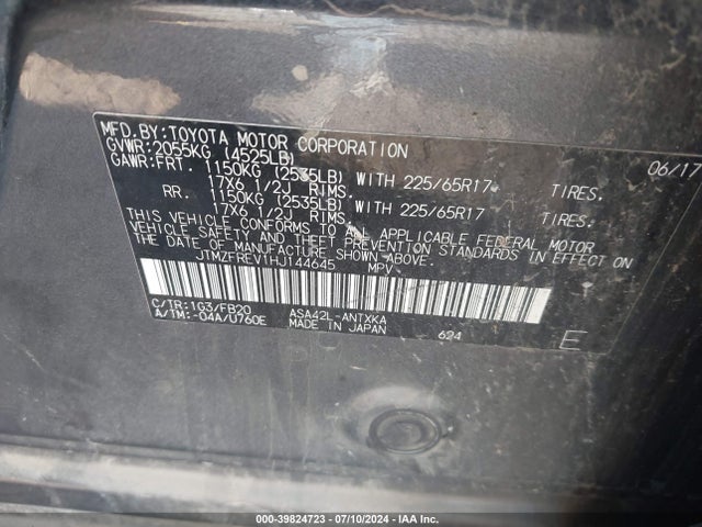 Toyota RAV4 LE 2017 JTMZFREV1HJ144645 Image 9