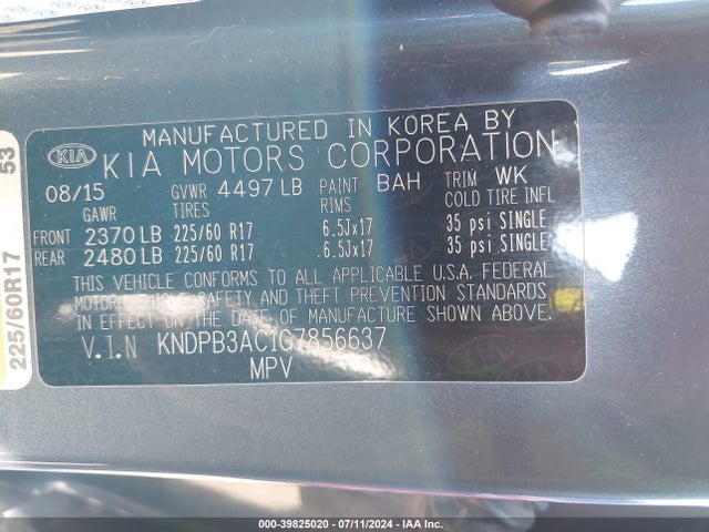 KIA Sportage Lx 2016 KNDPB3AC1G7856637 Image 9