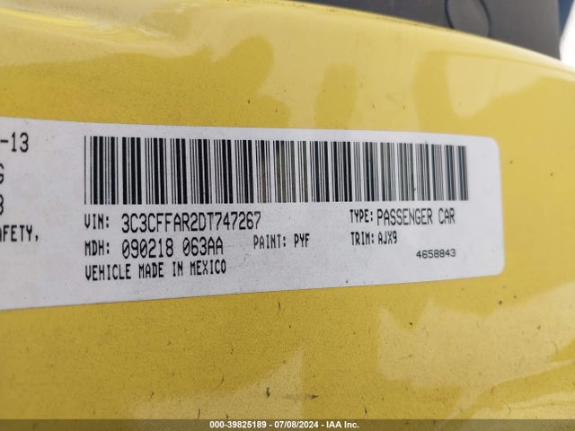 2013 FIAT 500 3C3CFFAR2DT747267 Photo 8