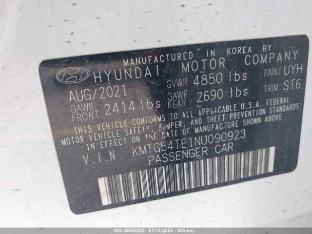 KMTG54TE1NU090923 Genesis G70 3.3t Rwd