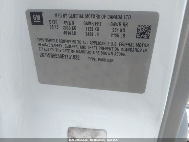 2G1WB5E30E1101032 Chevrolet Impala Limited Lt