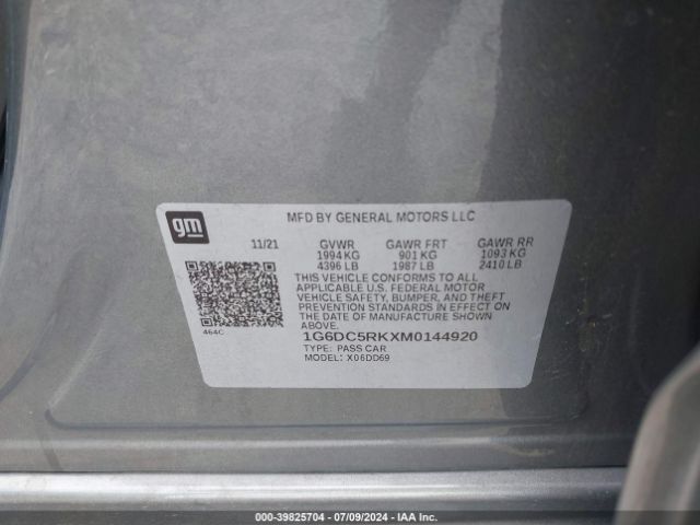 1G6DC5RKXM0144920 Cadillac Ct4 Sport