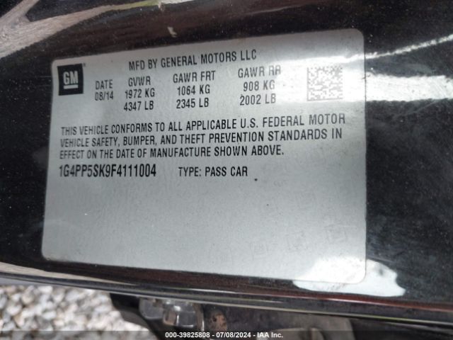 1G4PP5SK9F4111004 Buick Verano