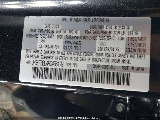 JM3KFBBL4R0468179 Mazda Cx-5 2.5 S Select