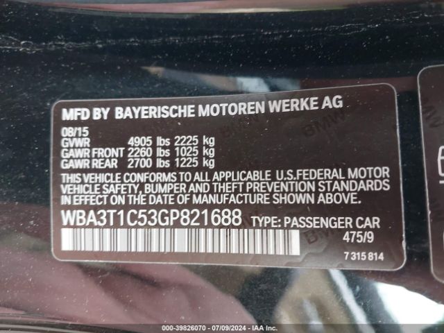 WBA3T1C53GP821688 BMW 428i Xdrive