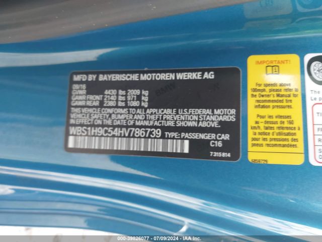 WBS1H9C54HV786739 BMW M2