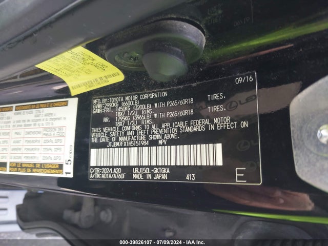 JTJBM7FX1H5151984 Lexus 460