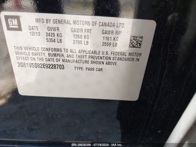 2G61V5S82E9228703 Cadillac Xts Vsport Premium