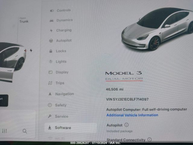 5YJ3E1EC8LF714097 Tesla Model 3 Performance Dual Motor All-wheel Drive