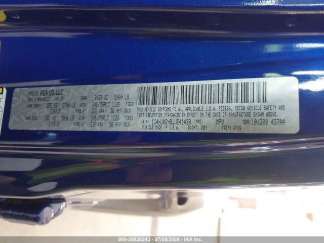 1C4HJXDN9JW241438 Jeep Wrangler Unlimited Sport 4x4
