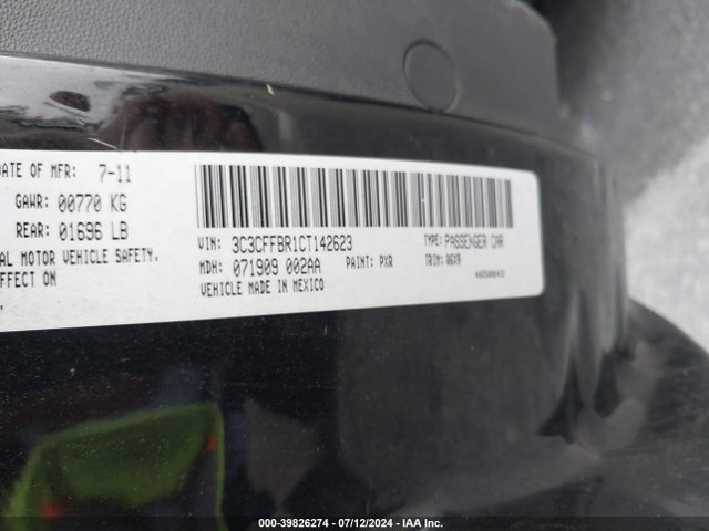 2012 FIAT 500 3C3CFFBR1CT142623 Photo 8